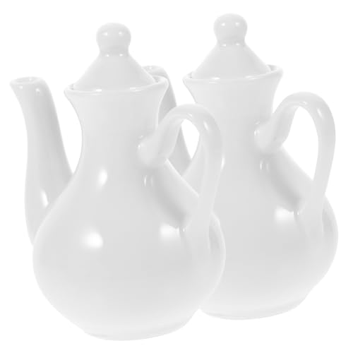 Gadpiparty 2 Stücke Keramik Würze Gewürz Gläser Weiß Spice Dispenser Würze Würze Gewürz Glas Würze Halter Für Tisch von Gadpiparty