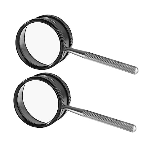Gadpiparty 2stücke Handlupe Mit Optischer Linse Für Schmuck-identifikation Tragbare Lupe Als Heimlupenwerkzeug Für Details Runder Spiegel Zur Vergrößerung Gadpiparty 2stücke Handlupe Mit Optischer Linse Für Schmuck-identifikation Tragbare Lupe Als Heimlupenwerkzeug Für Details Runder Spiegel Zur Vergrößerung von Gadpiparty