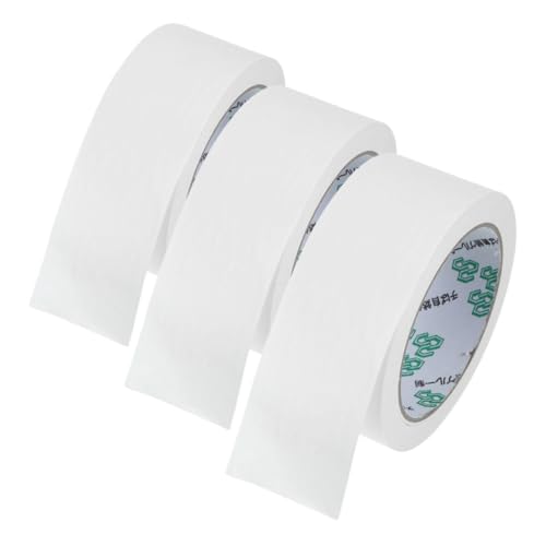 Gadpiparty 3 Rollen Weiße Beschreibbare Kraftpapier Packband Je Selbstklebendes Verpackungsband für Versand DIY Geschenkverpackung und Kartonversiegelung Umweltfreundlich und Vielseitig von Gadpiparty