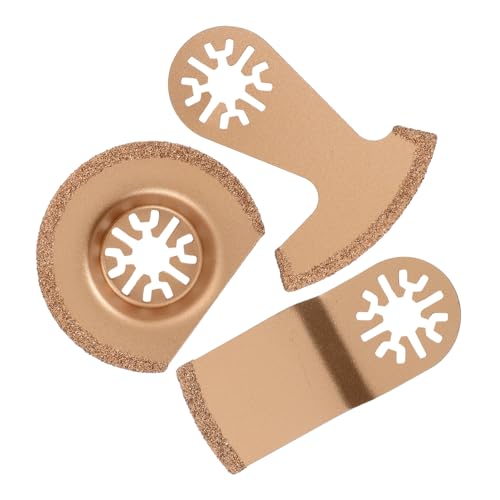 Gadpiparty 3 STÜCKE Teiliges Oszillierendes Werkzeug Sägeblätter Set Hartmetall Segment Sägeblätter Kompatibel für Fliesen Mörtel Entfernen von Gadpiparty