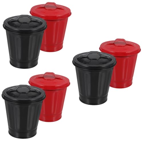 Gadpiparty 3 Sätze Desktop-mülleimer Hohe Mülltonne Intelligenter Mülleimer Mini Vorratsbehälter Einfach Desktop -abfallbehälter Desktop-abfalleimer Müll Kann Galvanisiertes Eisen 2 Stück * 3 von Gadpiparty