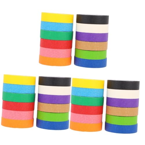 Gadpiparty 3 Sätze Farbige Abdeckbänder Selbstklebendes Diy Malerband Für Kreative Projekte Und Einfache Anwendungen Kunst Und Handwerk 12 Rollen * 3 Gadpiparty 3 Sätze Farbige Abdeckbänder Selbstklebendes Diy Malerband Für Kreative Projekte Und Einfache Anwendungen Kunst Und Handwerk 12 Rollen * 3 von Gadpiparty