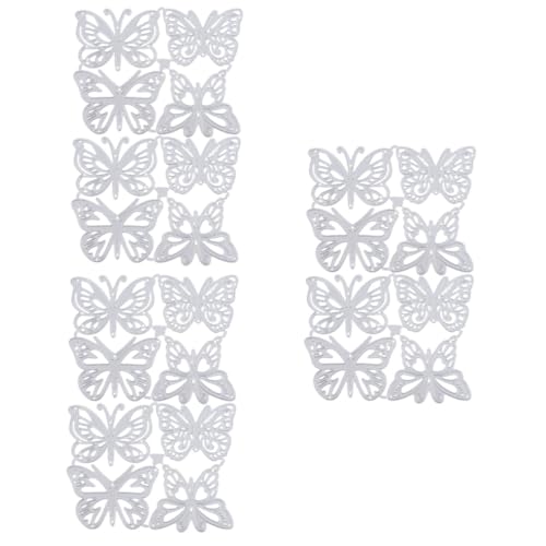 Gadpiparty 3 Sätze Metalldämmerung Sterben Stanzformen Schablone Papier Scrapbooking Party Handwerk Schneiden Sterben Schmetterling Bastelvorlage Blumenstanzungen Kohlenstoffstahl 8 Stück * 3 von Gadpiparty