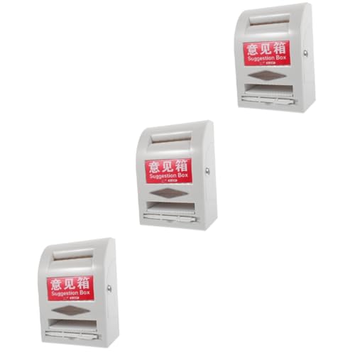 Gadpiparty 3 Sätze Notpapiervorschlag Box sperren Key Lockbox Vorschlagsboxen wandmontierte Boxen Wandmontierte Aufbewahrungsboxen Vorschlagspostfach Wahlurnen Abs Weiß Gadpiparty 3 Sätze Notpapiervorschlag Box sperren Key Lockbox Vorschlagsboxen wandmontierte Boxen Wandmontierte Aufbewahrungsboxen Vorschlagspostfach Wahlurnen Abs Weiß von Gadpiparty