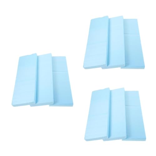 Gadpiparty 3 Sätze Schaumstoffplatte Styroporplatte Modellieren Modellierschaum Dicht Hobby Dünn Spannbettlaken Modellbaumaterial Polystyrolblöcke Sky-Blue 3 Stück * 3 von Gadpiparty