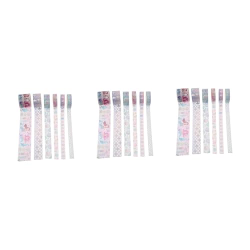 Gadpiparty 3 Sätze Washi Tape Set Dekoratives Klebeband Mit Buntem Design Langlebig Und Selbstklebend Für Diy Tagebuch Scrapbooking Kreative Bastelprojekte Und Geschenkverpackung 6 Rollen * 3 Gadpiparty 3 Sätze Washi Tape Set Dekoratives Klebeband Mit Buntem Design Langlebig Und Selbstklebend Für Diy Tagebuch Scrapbooking Kreative Bastelprojekte Und Geschenkverpackung 6 Rollen * 3 von Gadpiparty