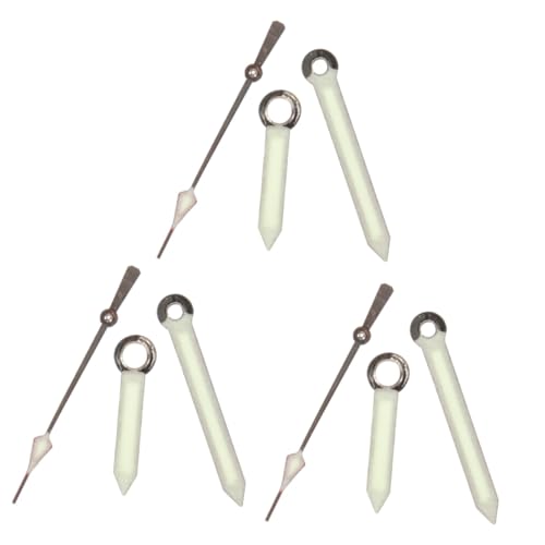 Gadpiparty 3 Sätze gebraucht Second Hand Modisches Design Uhrzeiger-Reparatur-Kit rostfrei Uhren Wickler geführte Uhr digitaler Wecker Reparatur von Uhrzeigern Austausch des Uhrzeigers Eisen von Gadpiparty