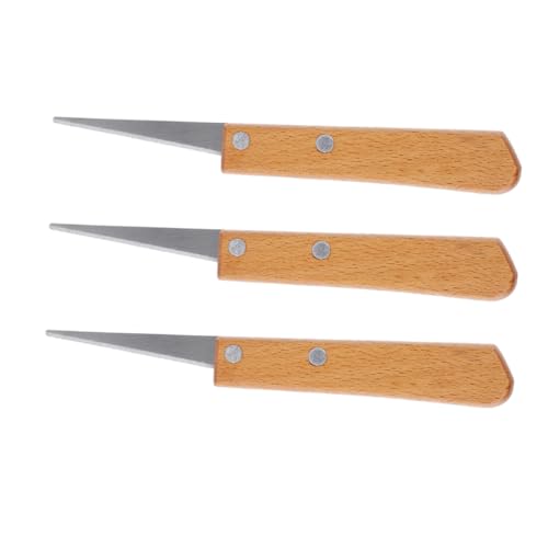 Gadpiparty 3 Stück Clay Short Reparaturmesser Töpferkeramik-tonwerkzeug Keramikschnitzwerkzeug Werkzeug Zum Beschneiden Von Töpferwaren Formmesser Aus Ton Tonmesser Chocolate Rostfreier Stahl von Gadpiparty