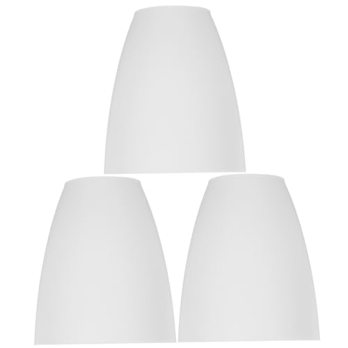 Gadpiparty 3 Stück Kunststoff Lampenschirm Ersatz für Stehlampe Pendelleuchte Tischlampe Mittelöffnung Leicht Installieren für Schlafzimmer Wohnzimmer von Gadpiparty