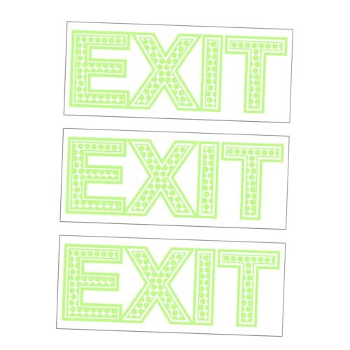 Gadpiparty 3 Stück Nachleuchtende Exit Warnaufkleber Selbstklebend Feine Verarbeitung Langlebig für Fluchtwegkennzeichnung in Öffentlichen Gebäuden Schulen Büros Leicht Anzubringen und Gadpiparty 3 Stück Nachleuchtende Exit Warnaufkleber Selbstklebend Feine Verarbeitung Langlebig für Fluchtwegkennzeichnung in Öffentlichen Gebäuden Schulen Büros Leicht Anzubringen und von Gadpiparty