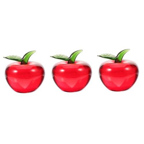 Gadpiparty 3 Stück Obstplatten -Ornamente Büro Handwerk Klein Apfel Lebensechte Äpfel Tisch Für Modern Geformt Rustikal Figur Dekorationen Fälschung Äpfel Dekoration Glas Gadpiparty 3 Stück Obstplatten -Ornamente Büro Handwerk Klein Apfel Lebensechte Äpfel Tisch Für Modern Geformt Rustikal Figur Dekorationen Fälschung Äpfel Dekoration Glas von Gadpiparty