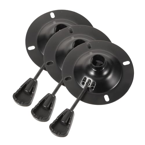 Gadpiparty 3 Stück Stuhl Chassis -tablett Schwenken Bequemer Stuhldrehteil Schreibtischstuhl -basisaustausch Möbel Basis Bürostuhlteile Ersatzstuhlbasis Austausch Der Drehbasis Eisen Schwarz von Gadpiparty