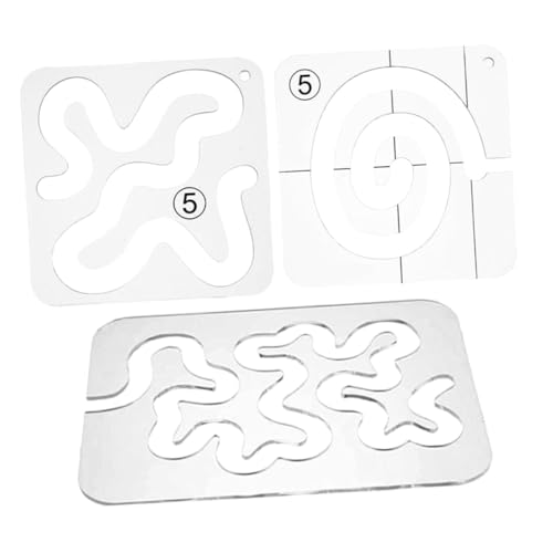 Gadpiparty 3 Stück Teiliges Acryl Patchwork Quilting Lineal Transparentes Langlebiges Nähwerkzeug mit Rutschfester Oberfläche Kompatibel mit Meisten Nähmaschinen für Quilts Tischdecken und von Gadpiparty