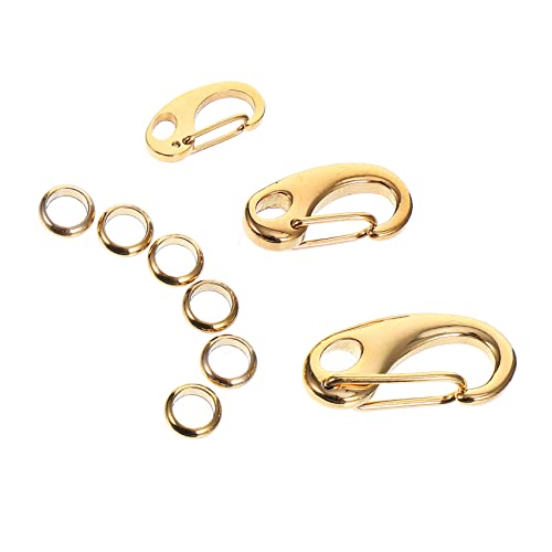 Gadpiparty 3 Stück Teiliges Karabinerhaken für Hundemarken Robuste Pet Tag Clips mit Ringen Leicht Rostfrei Verschleißfest Geeignet für Halsband und Geschirr von Gadpiparty