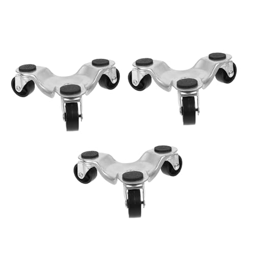 Gadpiparty 3 Stück Teiliges Möbeltransport Dreirädriger Möbelroller mit Schwerlast Dreieck aus Stahl Schwenkbare Kunststoffrollen Möbelheber für Einfaches Bewegen von Schweren Gegenständen von Gadpiparty