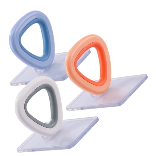 Gadpiparty 3 Stück Toilettendeckel Lifter Kunststoff Wc Sitz Aufsatz Griff Hygienisch Klebbar Weiß Blau Orange für Familien mit Kindern von Gadpiparty