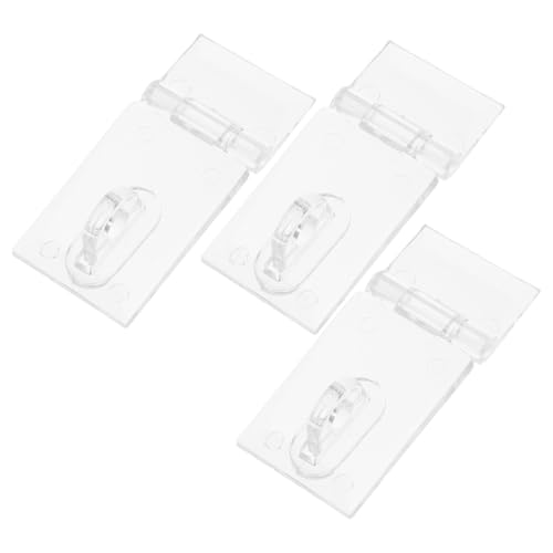 Gadpiparty 3 Stück Transparente Eckverschluss Latch Robust Langlebig Verschleißfest Sichere Verriegelung für Schrank Türen Fenster Home Office von Gadpiparty