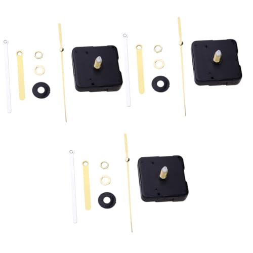 Gadpiparty 3 Stück Uhr-Hardware-kit DIY -uhrenmechanismus Kleines Uhrwerk Ersatz-uhrzeiger Uhr Reparatur Teile Selber Machen Uhrenbasis Uhrenhardware Montage Einer Wanduhr Wanduhrwerk Black von Gadpiparty