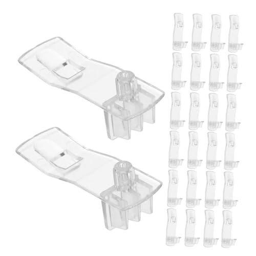 Gadpiparty 30 Stück Dicke Halter Verriegelbare Durchsichtige Kunststoffstifte Halter Für Schränke Selbstsichernde Stützhalterungen Transparente Clips Bücherregal Ersatz Für von Gadpiparty