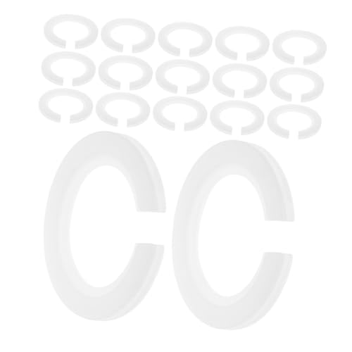 Gadpiparty 30 Stück Teiliges Lampenschirm Reduzierring Kunststoff Lampenfassung Adapter Ringe Sicherer Lampenschirm Adapter für Tisch und Deckenlampen Praktische Lampenzubehör Lösung von Gadpiparty