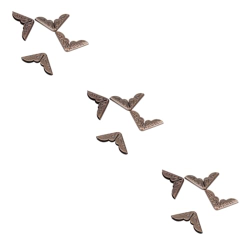 Gadpiparty 300 Stück Buch Eckenschutz Antik Bronze Vintage Stil Album Schutz Retro Eckenschützer für Fotoalben Notizbücher Scrapbooking von Gadpiparty