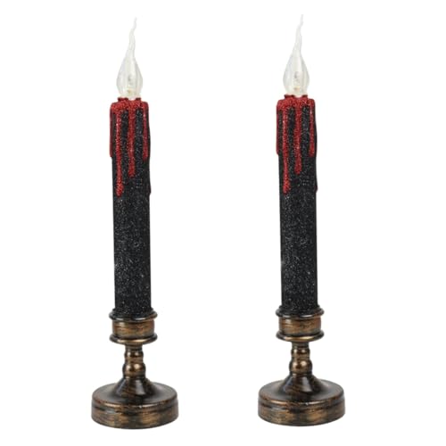 Gadpiparty 4 LED Lange Kerzenlampe Halloween Dekoration Led-kerzenstab Flackernd Warmweiß ohne Batterie für Gemütliche Stimmung Festliche Beleuchtung Gadpiparty 4 LED Lange Kerzenlampe Halloween Dekoration Led-kerzenstab Flackernd Warmweiß ohne Batterie für Gemütliche Stimmung Festliche Beleuchtung von Gadpiparty