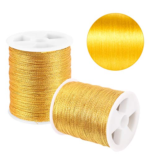 Gadpiparty 4rollen Computer-stickgarn Kreuzstichgarn Webgarn Gelb Für Stickerei DIY-projekte Heimgebrauch von Gadpiparty