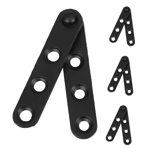 Gadpiparty 4 STÜCKE Teiliges Flache Gerade Edelstahl Scharnierplatten für Möbelreparatur Schwere Verdeckte Türbeschläge Robustes Metallverbinder für Schränke Tische Fenster und Ablagen von Gadpiparty