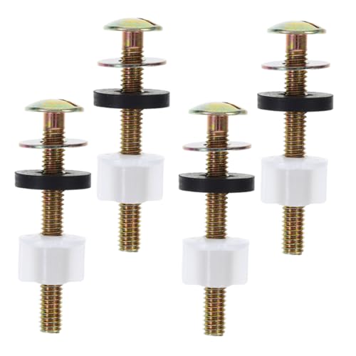 Gadpiparty 4 Sätze Befestigungsschrauben Toilettensitz Kunststoffbolzen mit Muttern und Unterlegscheiben Passend für Wc sitz und Spülkasten Stabile Korrosionsbeständige Montageschrauben für Gadpiparty 4 Sätze Befestigungsschrauben Toilettensitz Kunststoffbolzen mit Muttern und Unterlegscheiben Passend für Wc sitz und Spülkasten Stabile Korrosionsbeständige Montageschrauben für von Gadpiparty