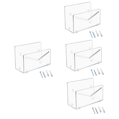 Gadpiparty 4 Sätze Buchstabenspeichergerät Bücherregal Veranstalter Stand Und modern Schreibtisch Arbeitsplatten-Mail-Organizer Briefhalter Postsortierer Posthalter-Arbeitsplatte Acryl von Gadpiparty