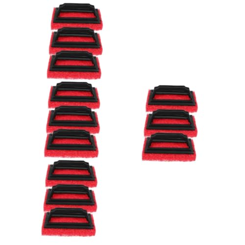 Gadpiparty 4 Sätze Reinigungsbürste Pads Schrubben Entferner Reiniger Bildschirm Schrubber-pad Werkzeug Zum Reinigen Von Fensterscheiben Scheuerschwamm Rot 3 Stück * 4 von Gadpiparty