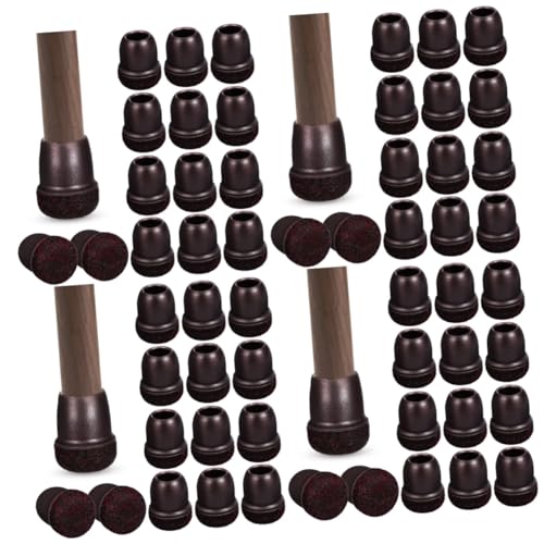 Gadpiparty 64stücke Stuhlbeinkappen Runde Möbelbeinschoner Aus Filz Bodenschutz Für Fliesenböden Geräuschreduzierende Fußpolster Einsetzbar Für Stühle Sofas Und Tische von Gadpiparty
