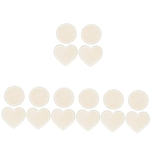 Gadpiparty 4 Sätze Taschenboden Aus Holz Korb Deckel Unten Körbe Holzhäkelbasis Taschenboden-Shaper-pad Häkeln Holz Basis Holzsockelformer Taschenböden Zum Häkeln Beige 4 Stück * 4 von Gadpiparty