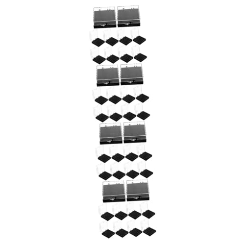 Gadpiparty 4 Sätze Vitrine Schmuck Veranstalter Container Abzeichenhalter Geschenkbox Brosche Aufbewahrungsorganisator Medaillenausstellungsfall Abzeichen Fall Schwamm Schwarz 10 Stück * 4 von Gadpiparty