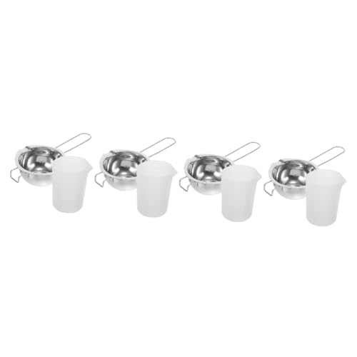 Gadpiparty 4 Sets Kerzenherstellungsset Ätherisches Duftendes Bienenwachs Topf Messbecher Wachsschmelz Sets Für Anfänger Wachswärmer Wachsschmelzwärmer Kerzenherstellungsset von Gadpiparty