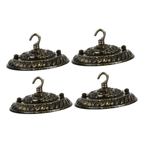 Gadpiparty 4 Stck. Vintage Deckenleuchte Baldachin Teilig Dekorative Kronleuchterplatte mit Haken Metallene Pendelleuchten Abdeckung Öffnung für Wohnzimmer und Esszimmer Gadpiparty 4 Stck. Vintage Deckenleuchte Baldachin Teilig Dekorative Kronleuchterplatte mit Haken Metallene Pendelleuchten Abdeckung Öffnung für Wohnzimmer und Esszimmer von Gadpiparty