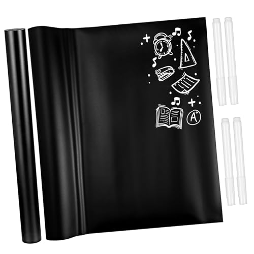 Gadpiparty 4 Stk. Selbstklebende Kreidetafel-folie Abnehmbare Schwarze PVC Tafelfolie mit Flüssiger Weißer Kreide Wiederverwendbare Aufkleber für Schule Büro Küche und Zuhause Gadpiparty 4 Stk. Selbstklebende Kreidetafel-folie Abnehmbare Schwarze PVC Tafelfolie mit Flüssiger Weißer Kreide Wiederverwendbare Aufkleber für Schule Büro Küche und Zuhause von Gadpiparty