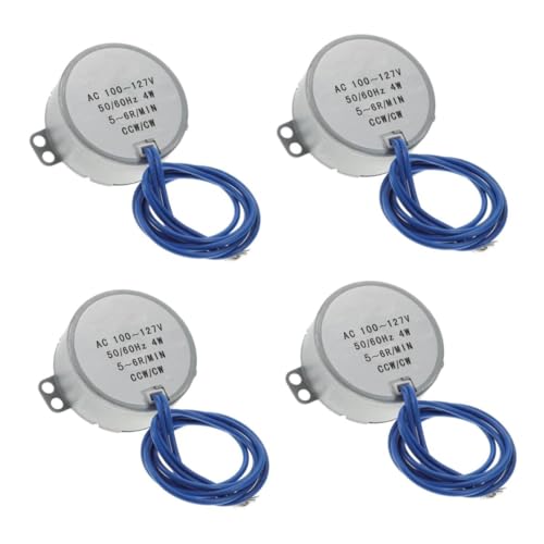Gadpiparty 4 Stück Ac Synchronmotor Langsamdrehend Cw Ccw Drehrichtung Hohe Kraft Leiser Elektromotor für Elektrische Ventilatoren Kompakt Langlebig Gadpiparty 4 Stück Ac Synchronmotor Langsamdrehend Cw Ccw Drehrichtung Hohe Kraft Leiser Elektromotor für Elektrische Ventilatoren Kompakt Langlebig von Gadpiparty