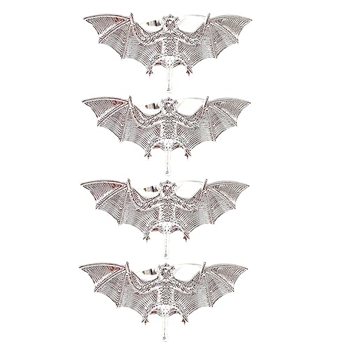 Gadpiparty 4stücke Teiliges Spooky Bat Serviettenringe Halloween Dekoration Für Gruselige Partys Und Festliche Anlässe Stilvolle Fledermaus Serviettenhalter von Gadpiparty