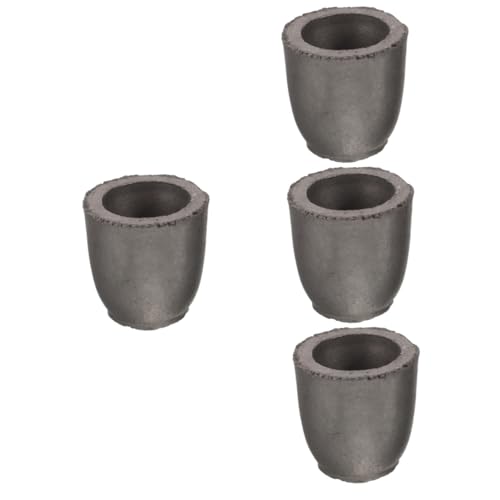 Gadpiparty 4 Stück Hochtemperaturtiegel schmelzen werkzeug Gold Graphit Crucible Ingot Form Kit Schmelzform Gießen von Barrenformen zum Selbermachen Graphitform zum Gießen Gussblockform von Gadpiparty