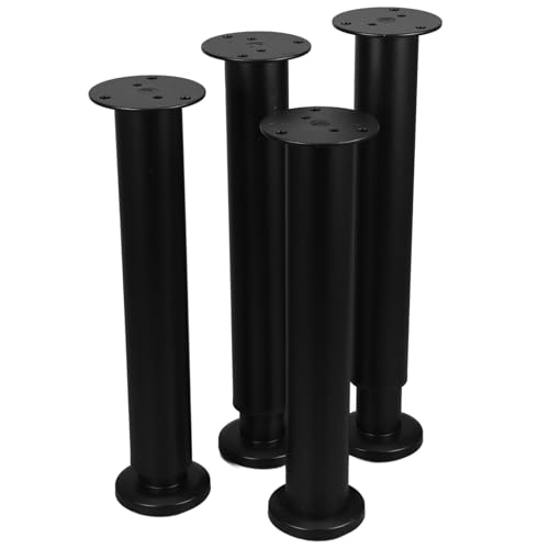 Gadpiparty 4 Stück Höhenverstellbare Möbelbeine Teiliges Stabile Bettrahmenstützfüße Verstellbare Möbelfüße für Sofas Betten Couchtische Langlebig und Robust von Gadpiparty