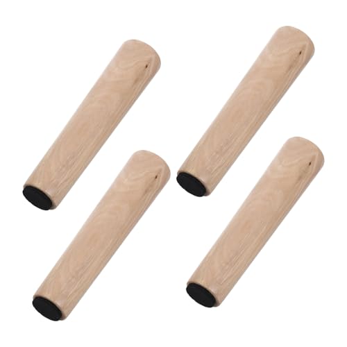 Gadpiparty 4 Stück Holzfüße für Möbel Stabile Tischbeine für Sofa und Kommoden Hohe Langlebige Möbelbeine Massivem Holz Installieren Modern von Gadpiparty
