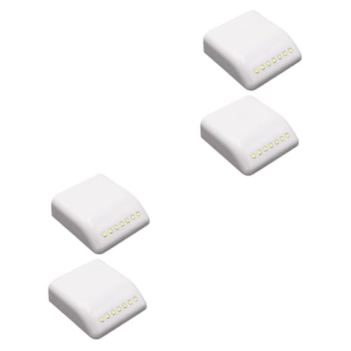 Gadpiparty 4 Stück Intelligente LED Schrankbeleuchtung mit Leds Energiesparende Sensor Schubladenlampe Weiße Unterbauleuchte ohne Batterie Einfache Montage für Küchenschrank Kleiderschrank von Gadpiparty