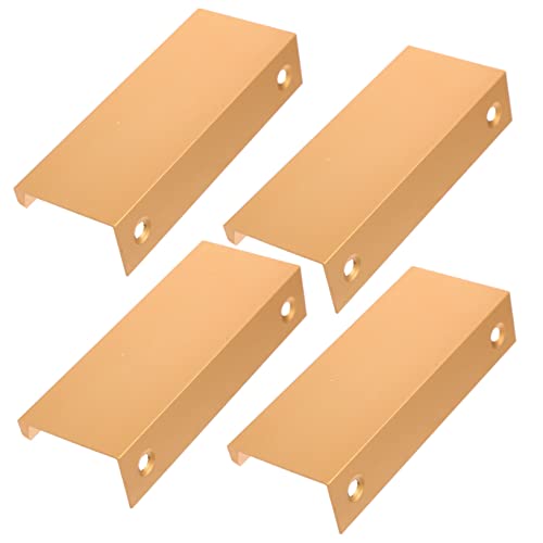 Gadpiparty 4 Stück Moderne Küchenschrank Griffe Unsichtbare Finger Edge Pulls für Schranktüren und Installieren Elegantes Design für Küchen und Wohnräume von Gadpiparty