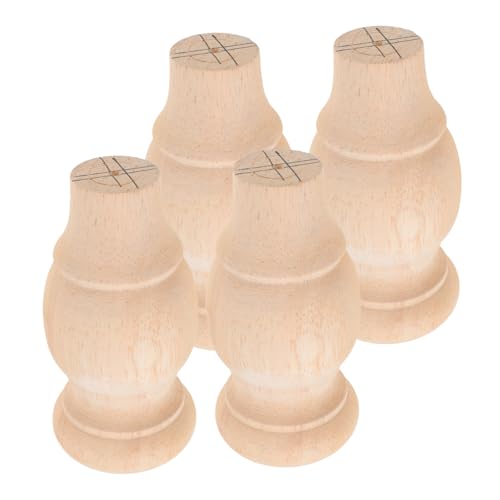 Gadpiparty 4 Stück Möbelfüße Aus Holz, Runde Beine Aus Massivholz, Stilvolle Möbelfüße Aus Holz, Sofa-, Couch- Und Stuhlbeine, Ersatzteile Für Sofas Gadpiparty 4 Stück Möbelfüße Aus Holz, Runde Beine Aus Massivholz, Stilvolle Möbelfüße Aus Holz, Sofa-, Couch- Und Stuhlbeine, Ersatzteile Für Sofas von Gadpiparty