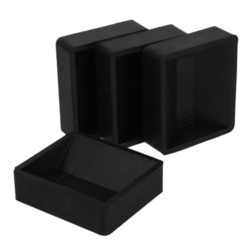 Gadpiparty 4stücke Lenkrollenstopper Aus Gummi Möbelrollenkappen rutschfeste Radstopper Für Bett Schreibtisch Stuhl Hochleistungs-möbelbodenschoner Schwarz von Gadpiparty