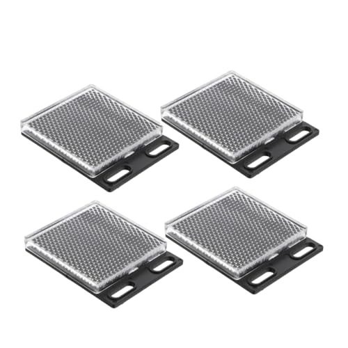 Gadpiparty 4 Stück Reflektierendes Gitter Reflektierender Sensor Zubehör Rechteckiger Photoelektrischer Reflektor Photoelektrischer Sensor Teil Reflektorplatte Photoelektrischer Spiegel von Gadpiparty