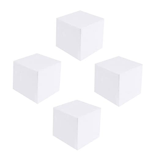 Gadpiparty 4stücke Skulpturenblock Quadratisch Weiß Set Für Modellieren Kuchenformen Backformen Bastelwürfel Für Kunst Und Handwerk von Gadpiparty