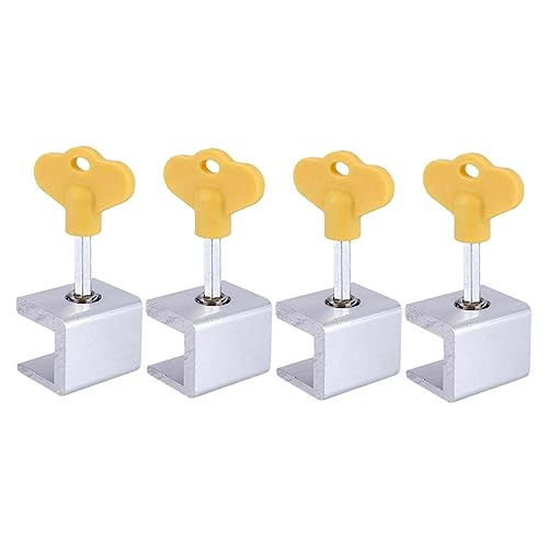 Gadpiparty 4 Stück Sicherheitsfenster und Türschlösser für Einstellbare Schiebefenstersicherung Aluminiumlegierung Einbruchschutz für Fenster und Türen Installieren und Wiederverwendbar Gadpiparty 4 Stück Sicherheitsfenster und Türschlösser für Einstellbare Schiebefenstersicherung Aluminiumlegierung Einbruchschutz für Fenster und Türen Installieren und Wiederverwendbar von Gadpiparty