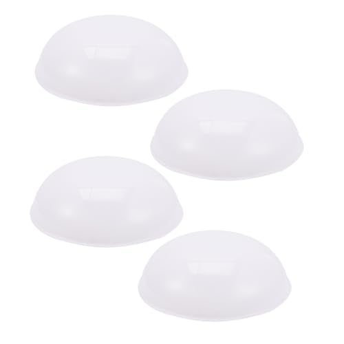 Gadpiparty 4 Stück Teiliges Deckenlicht Abdeckset aus Robustem PVC Runde LED Lampenschirme für Flur Balkon und Blendfreier Lichtdiffusor mit Ausgewogener Lichtverteilung Einfache Montage von Gadpiparty